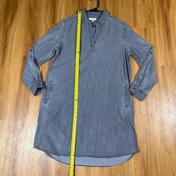 Como Vintage Charcoal Mini Shirt Dress - Picture 2 of 9